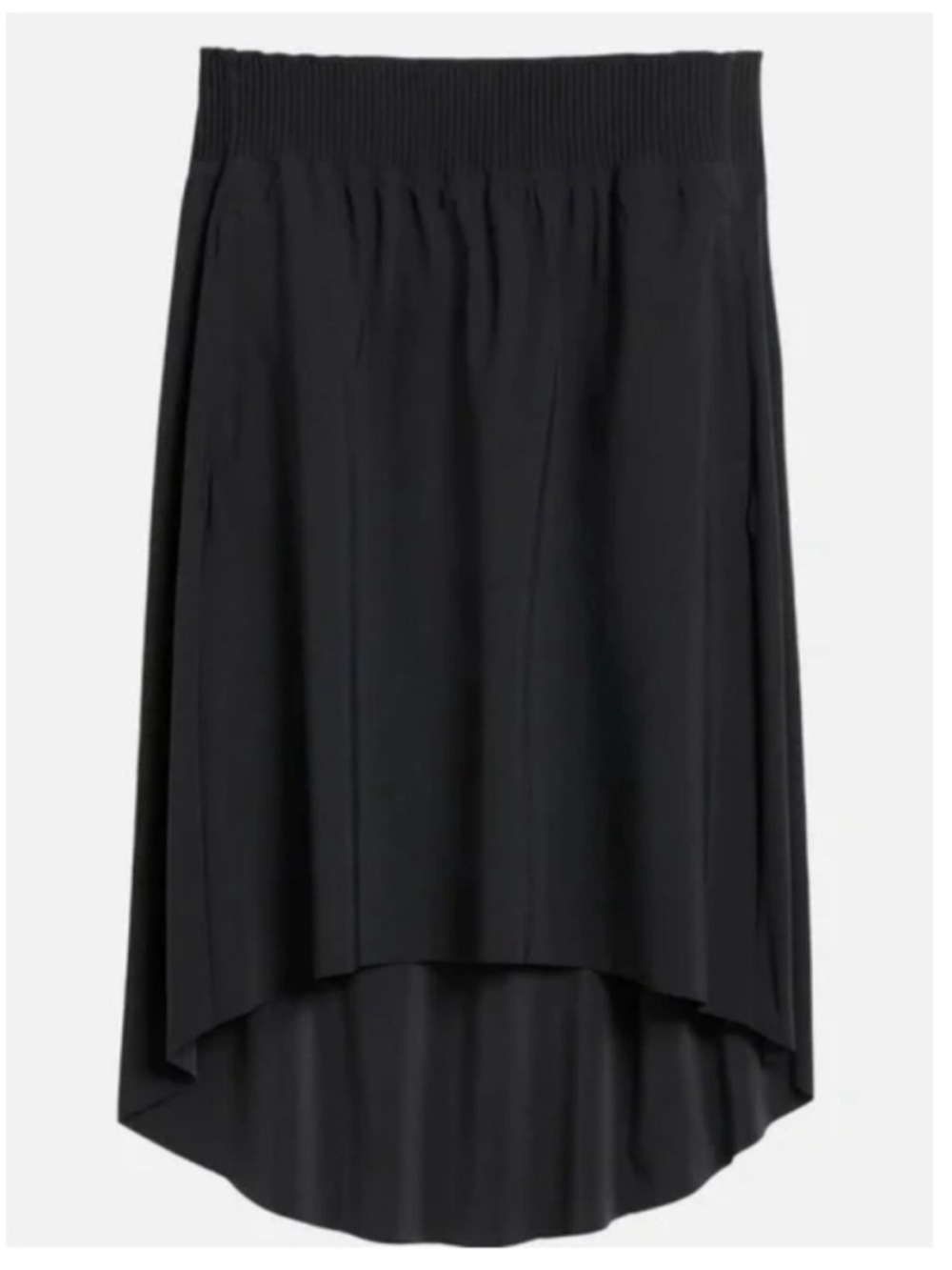 Athleta Black Cosmic A- Line Skirt, Size XL